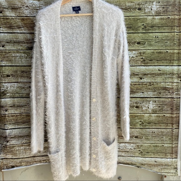 American Eagle Fuzzy Cardigan | Poshmark
